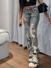 Washed White Slim Jeans