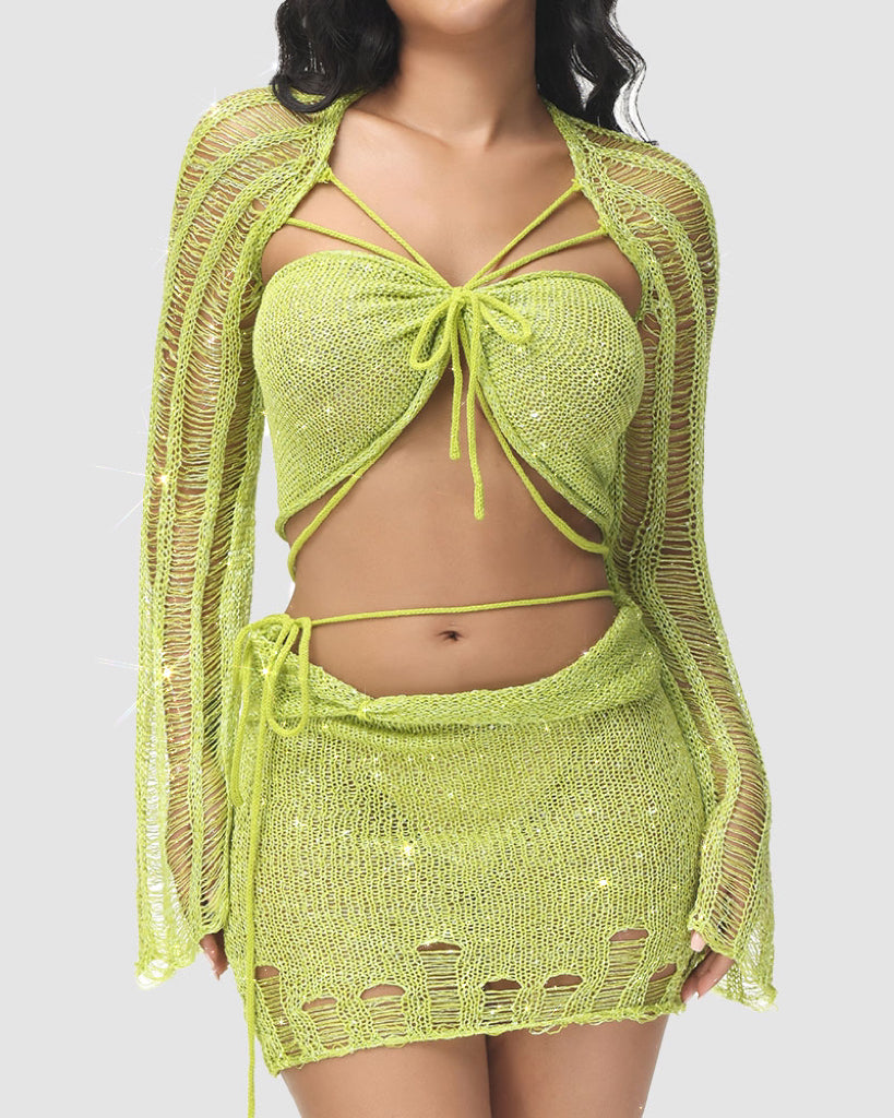Neues Olagolor Elven Strickrock-Set 