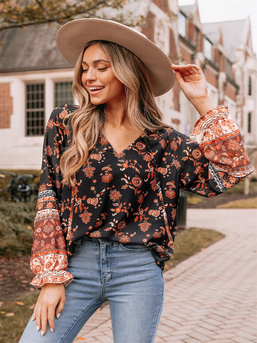 Pick Of The Patch Tassel Blouse - FINAL SALE