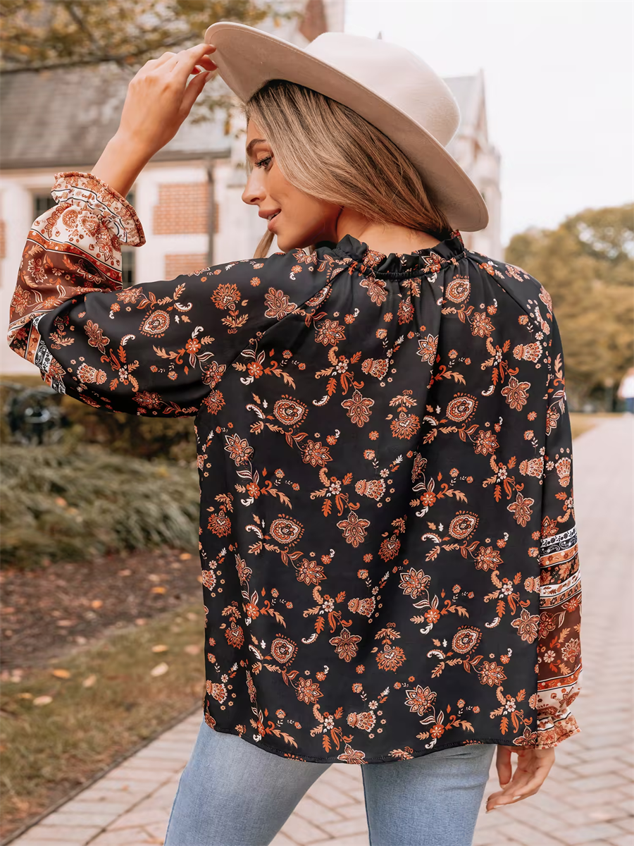 Pick Of The Patch Tassel Blouse - FINAL SALE