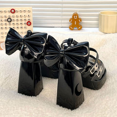 Schleife Stern Mond Heels Schuhe
