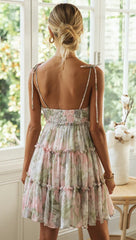 Unseasonably Warm Tiered Babydoll Dress ENC-001
