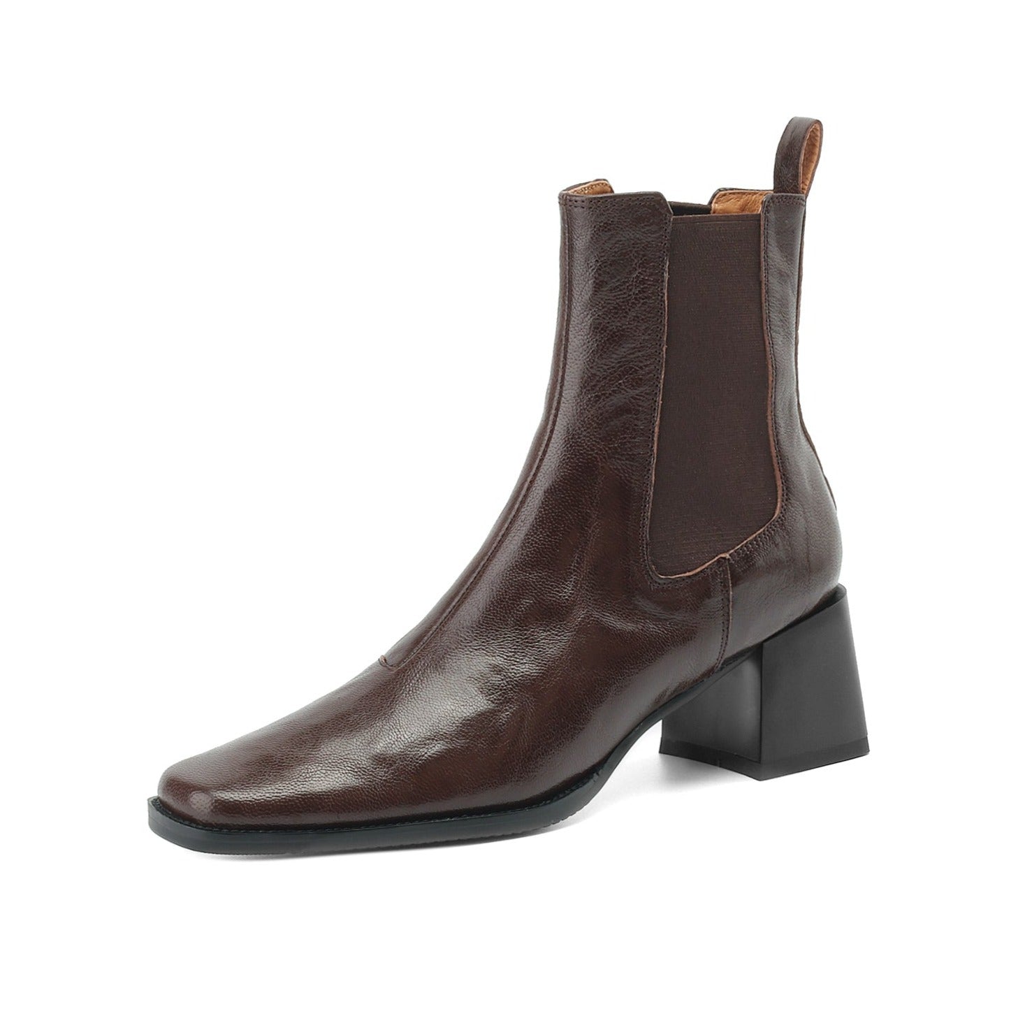 Leather Heeled Chelsea Boot
