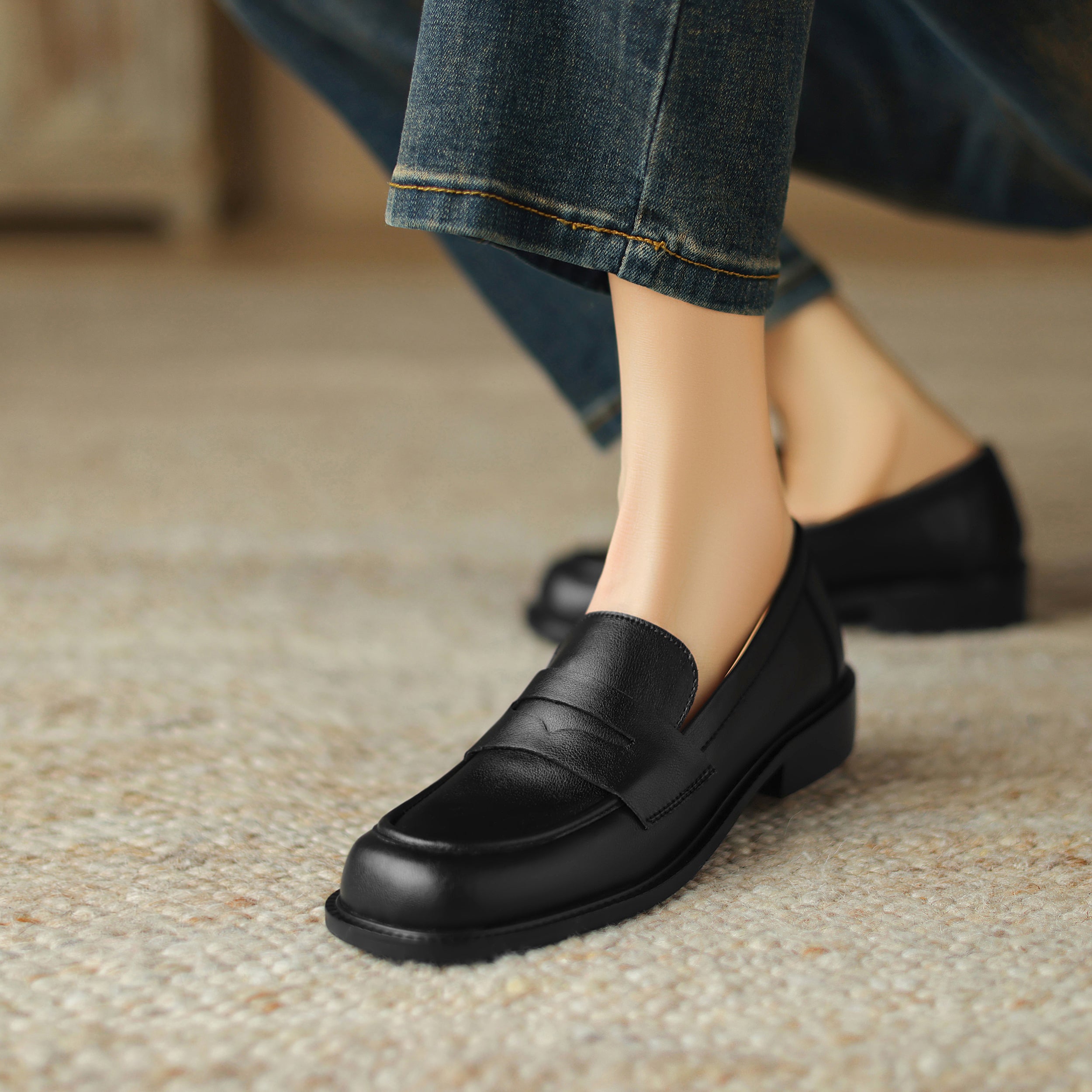 Handmade Loafers Comfortable Leather Shoes