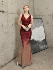 Sequin high-end evening dress