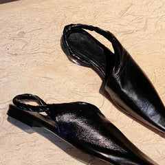 Spitze Gladiatus-Sandalen mit Wickelspitze, flache Designer-Schuhe