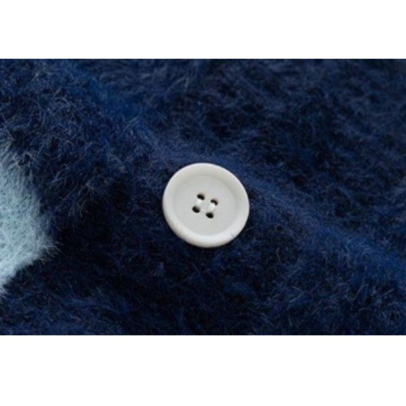 Gestreifter Mohair-Cardigan