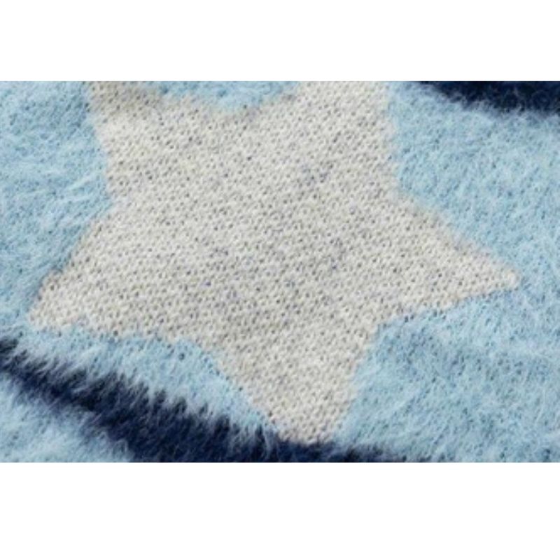 Gestreifter Mohair-Cardigan