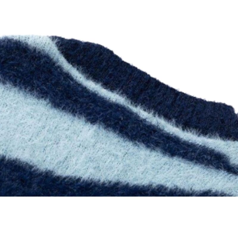 Gestreifter Mohair-Cardigan
