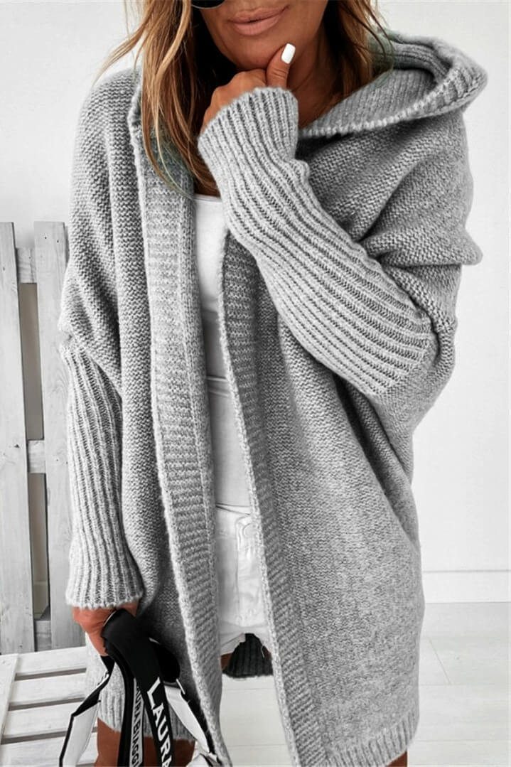 Temperament Commuter Fledermausförmiger Kapuzenpullover