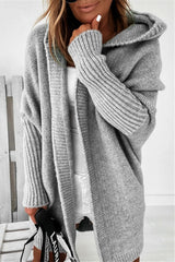 Temperament Commuter Fledermausförmiger Kapuzenpullover