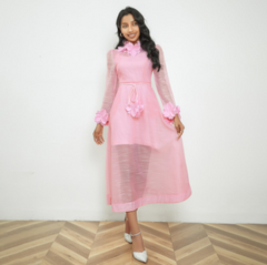 High Tide – Leinenkleid mit Blumenmuster