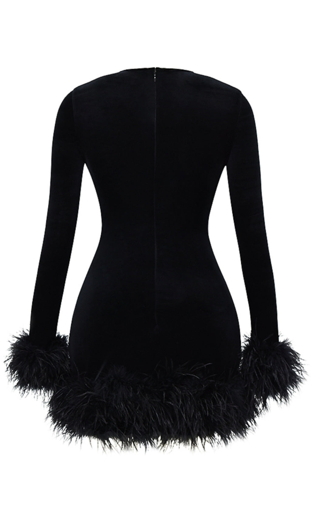 Black Velvet Mini Dress