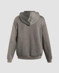 Dilution Retro Graphic Zip Hoodie 
