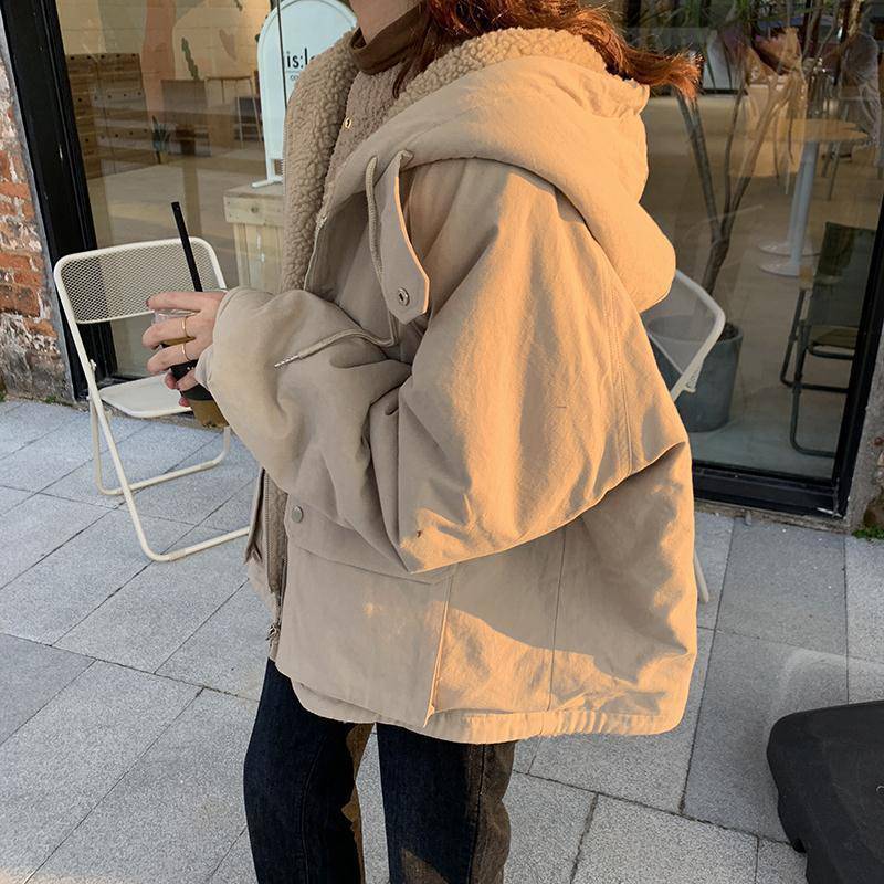 Preppy Reversible Lambswool Hooded Jacket