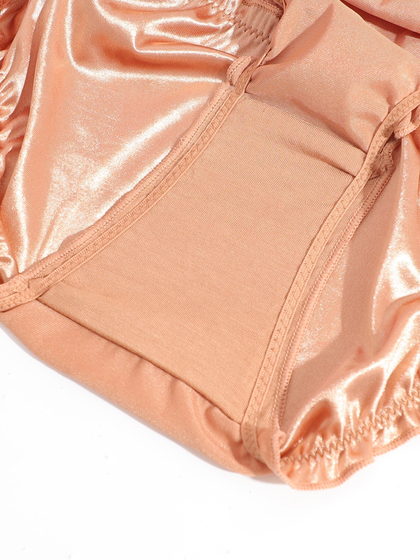 4pack Satin Frill Trim Panty Set