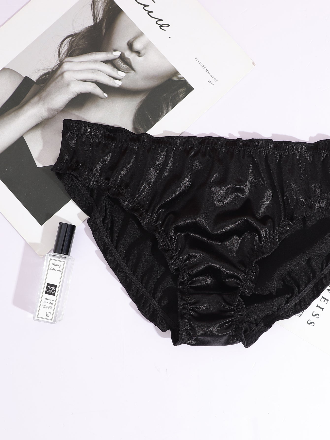 4pack Satin Frill Trim Panty Set Sai Feel