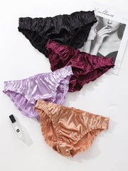 4pack Satin Frill Trim Panty Set Sai Feel