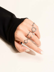 5pcs love ring set