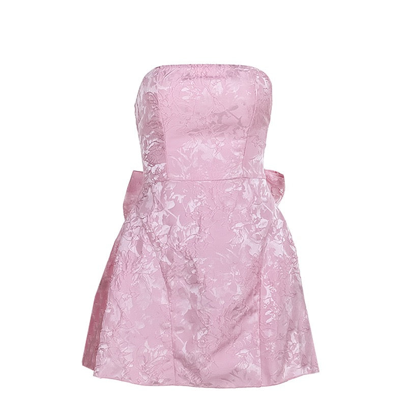 Harper – Ärmelloses Minikleid mit Schleifenverzierung