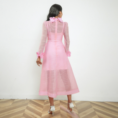 High Tide – Leinenkleid mit Blumenmuster