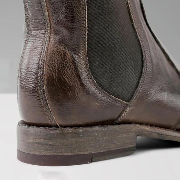 Women Vintage Ankle Slip-on Short Boots NewGew