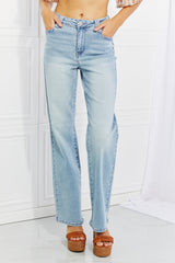Judy Blue Harper Jeans mit hoher Taille und weitem Bein in voller Größe