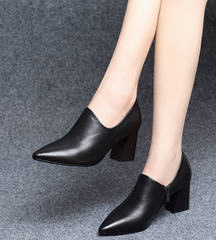 Pumps mit spitzer Zehenpartie und hohem Absatz