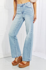 Judy Blue Harper Jeans mit hoher Taille und weitem Bein in voller Größe