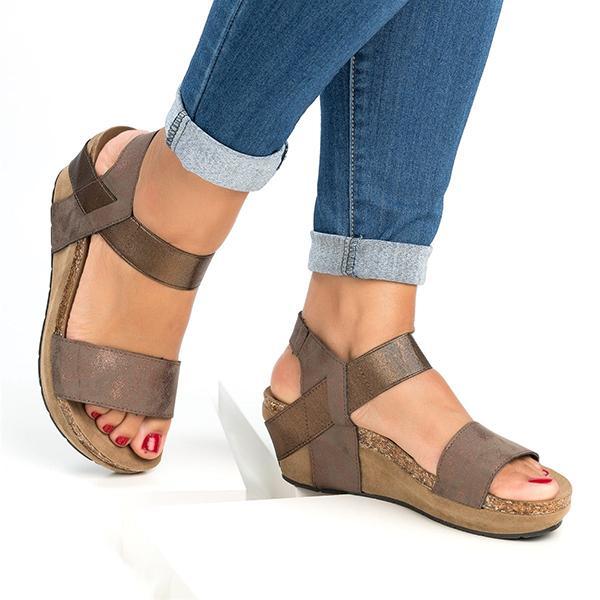 Low Heel Wedge Sandals Pairmore