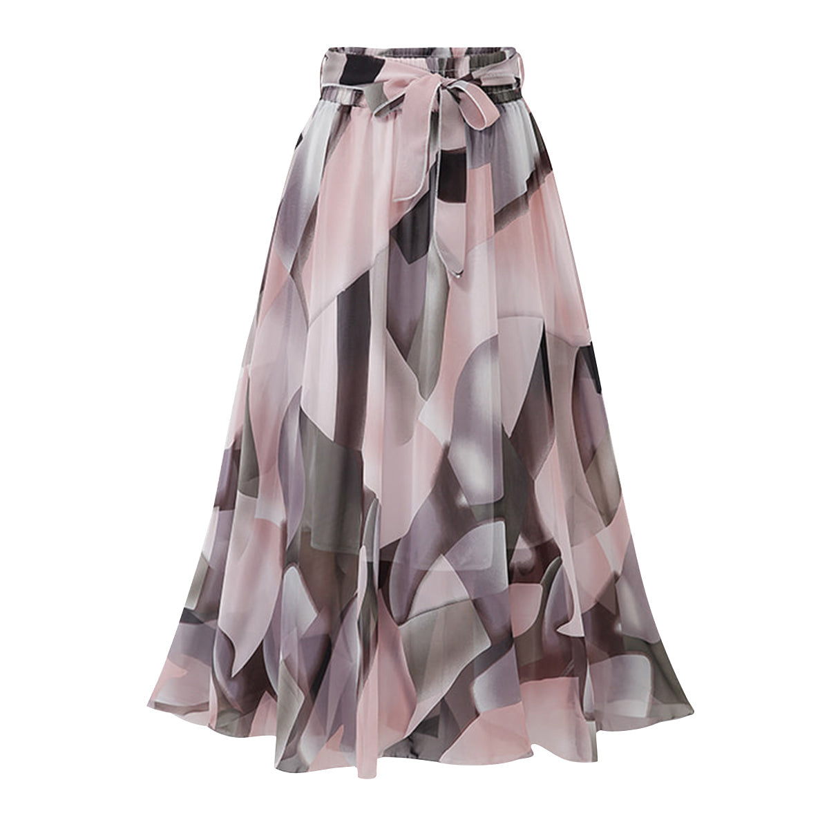 Allover Floral Print Flare Skirt Sai Feel