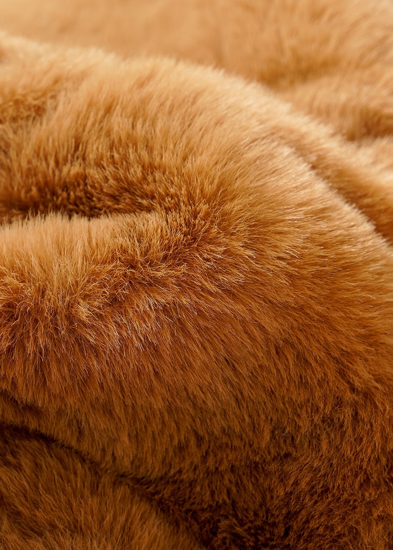 Bear Ear Decor Faux Fur Beanie