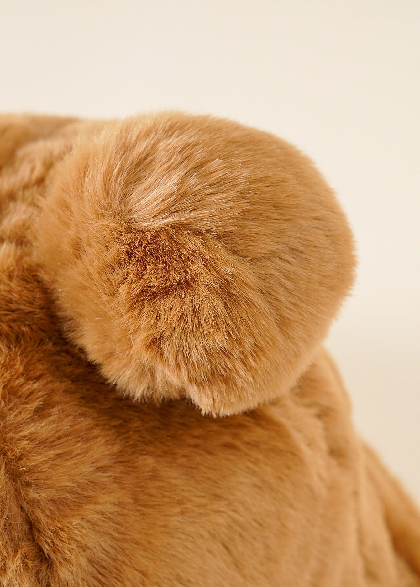 Bear Ear Decor Faux Fur Beanie