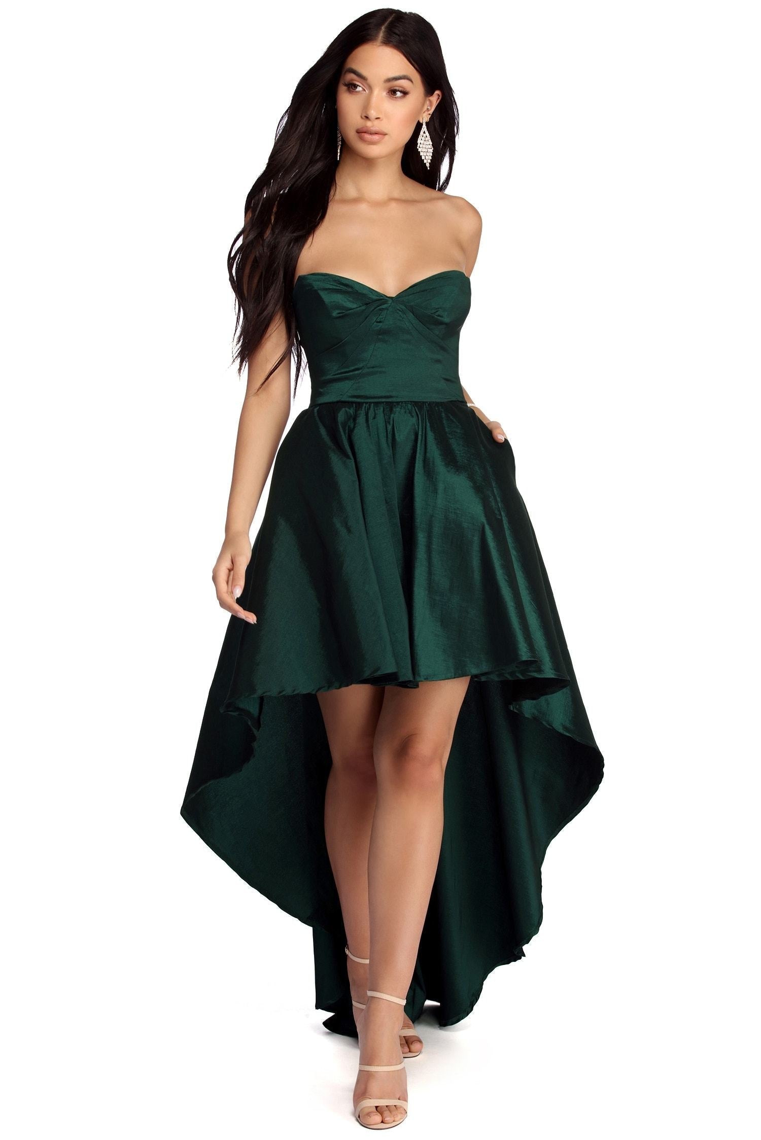 Bonnie Formal Taffeta High Low Dress Sai Feel