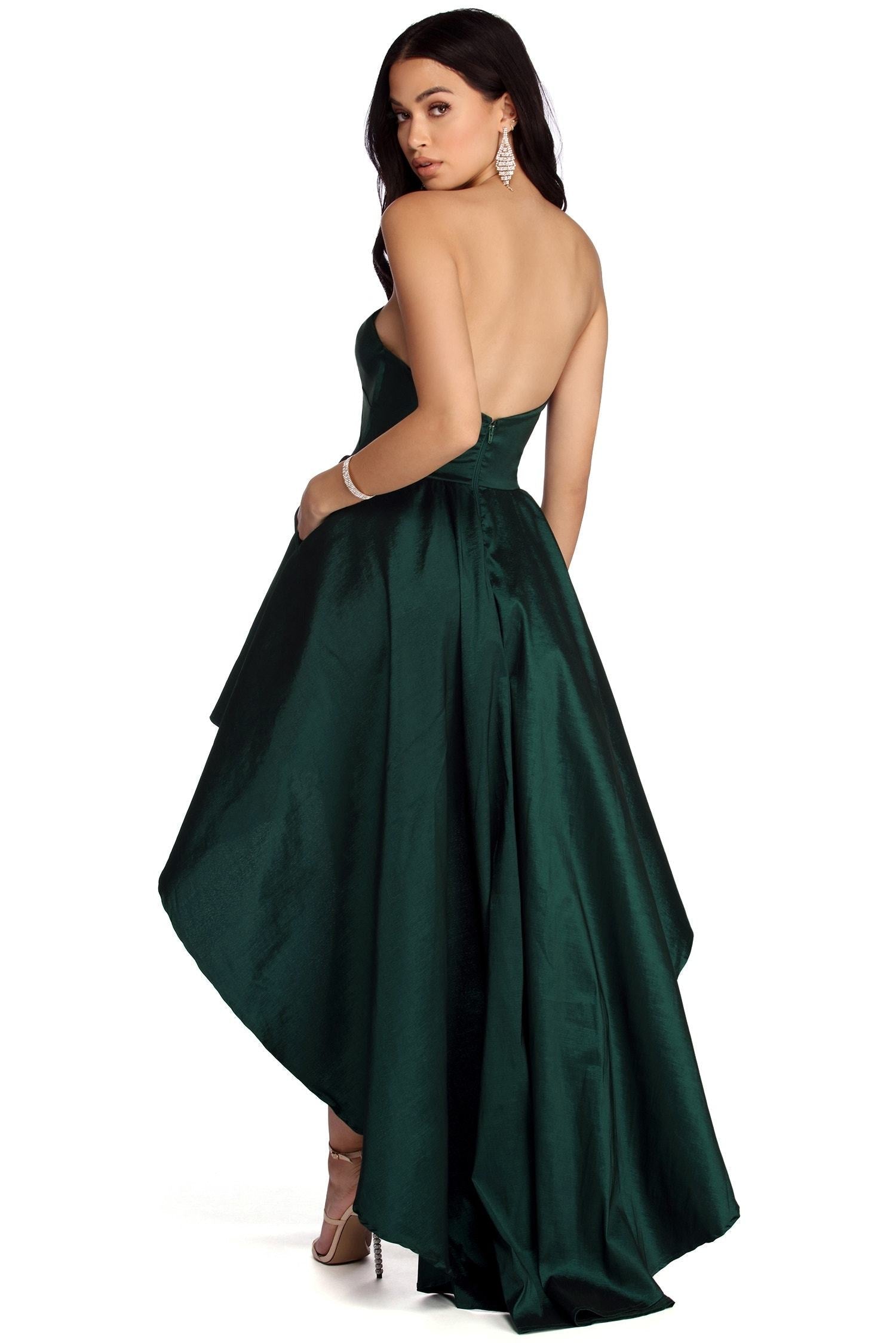 Bonnie Formal Taffeta High Low Dress Sai Feel