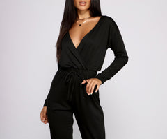 Casual Mood Surplice Jogger Jumpsuit Sai Feel