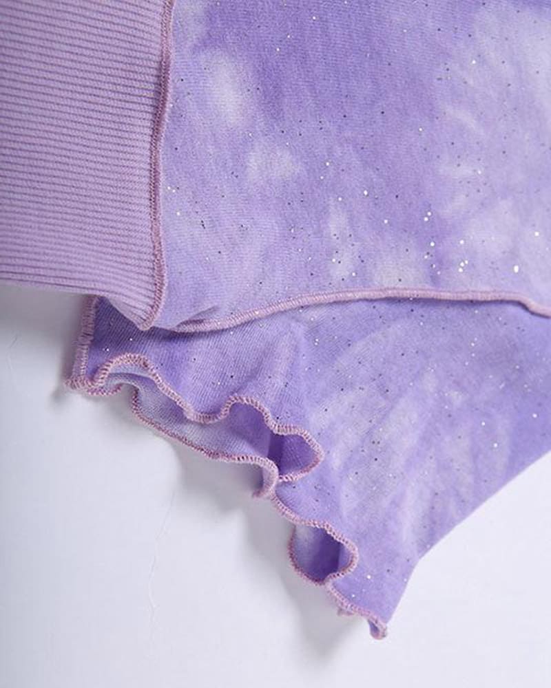Kurzes T-Shirt mit „Fairy Puddles“-Print