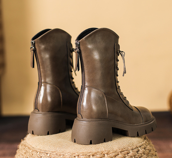 Trendy Moves Lace-Up Combat Boots