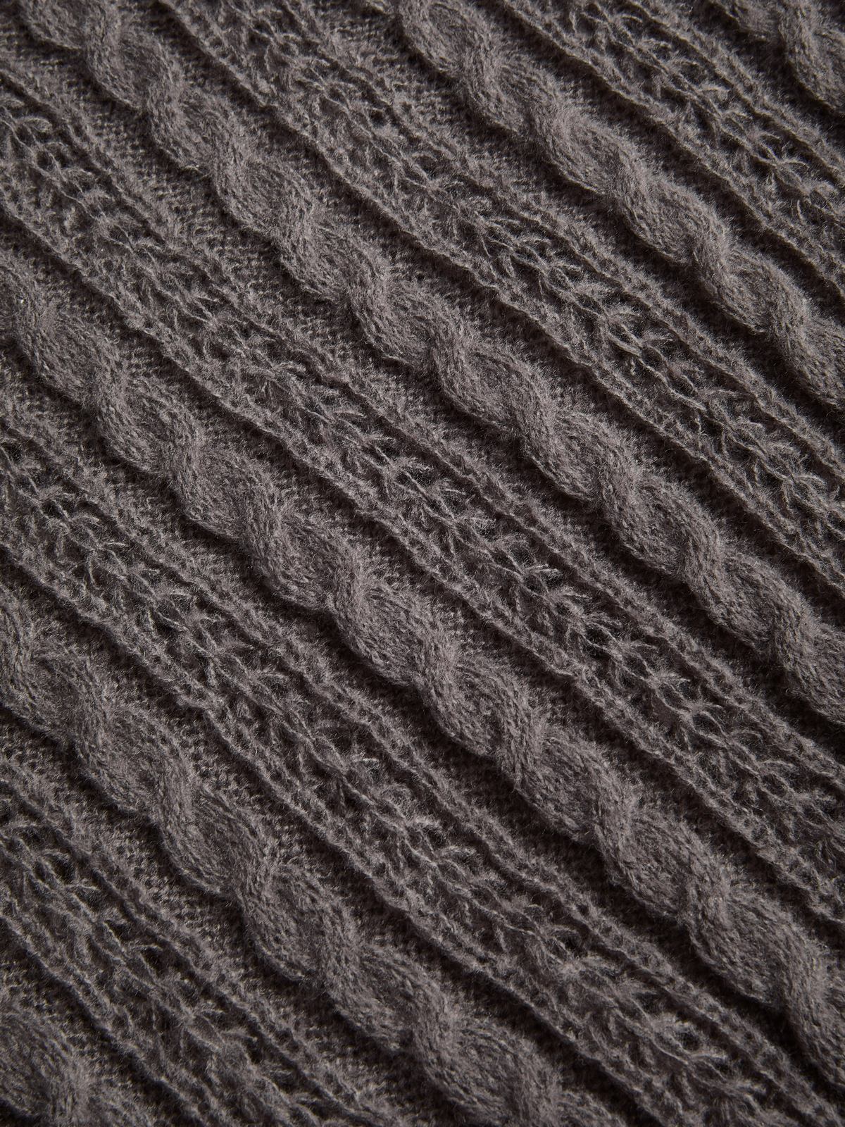 Vintage V Neck Cable Knit Top