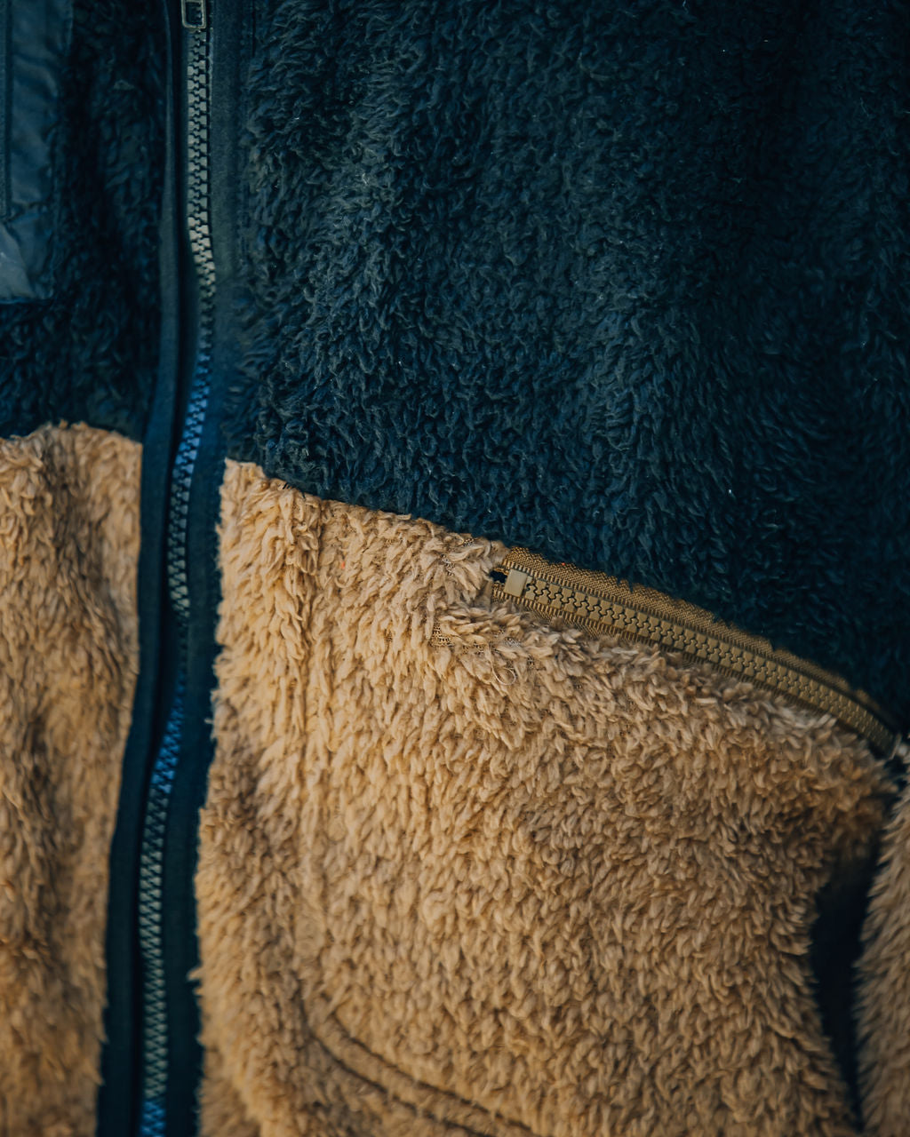 Nava Pocketed Colorblock Zip Up Jacket - Black Ins Street