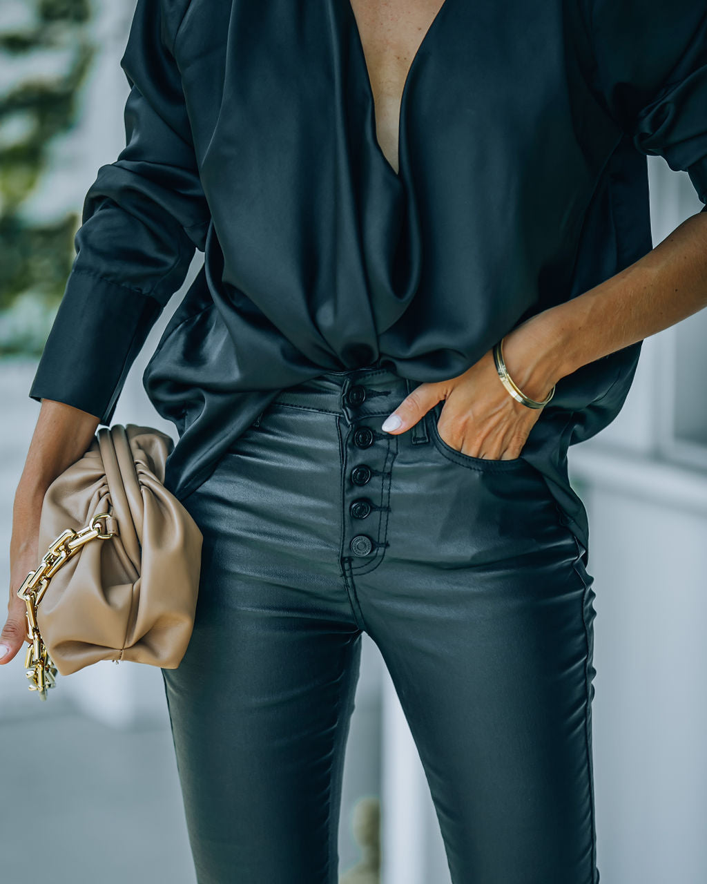 Soho High Rise Coated Skinny - FINAL SALE