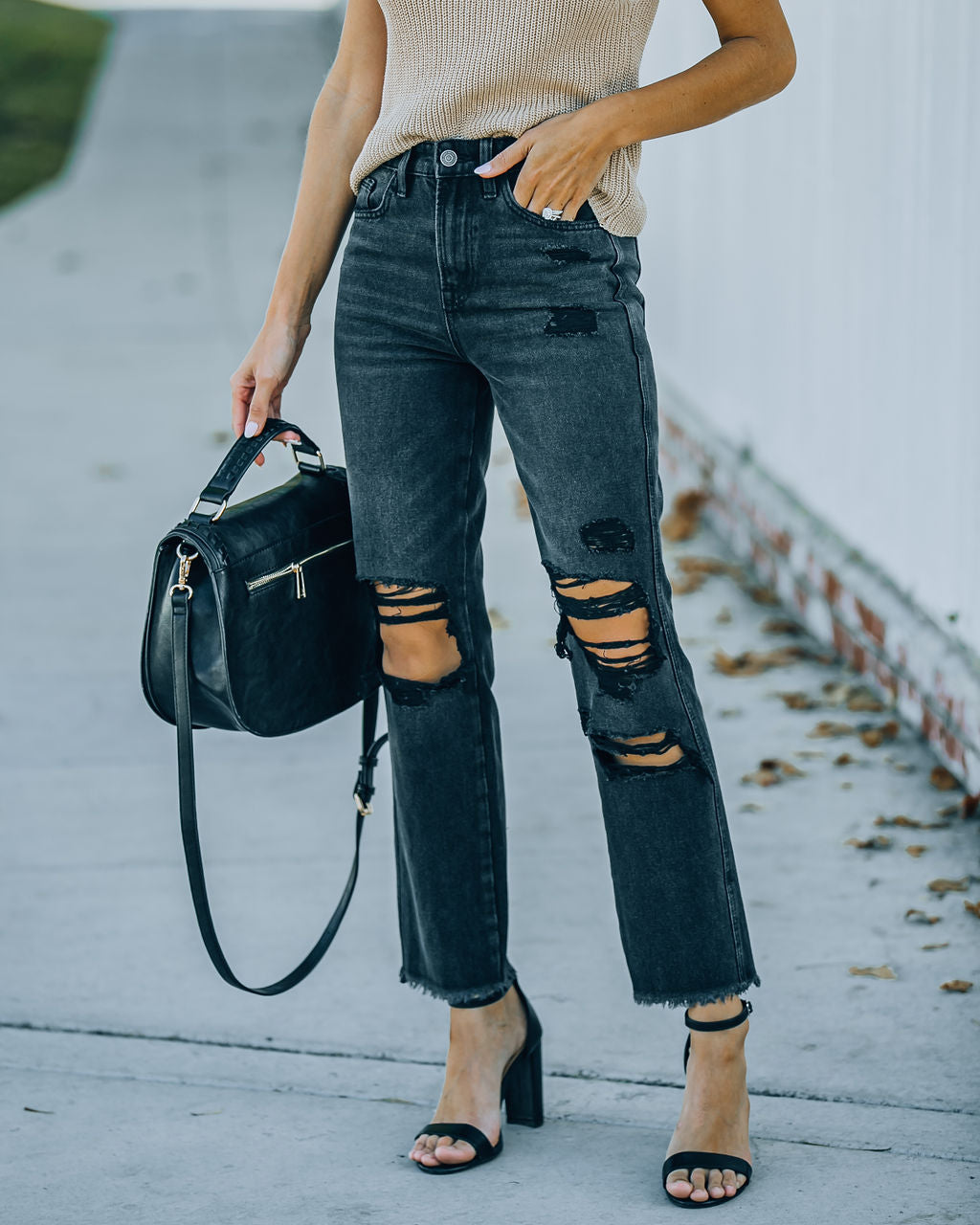 Carmen-High-Rise-Distressed-Straight-Leg-Denim Ins-Street