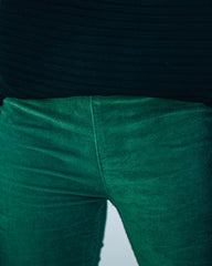Sophie High Rise Bell Bottom Corduroy Pants - Green