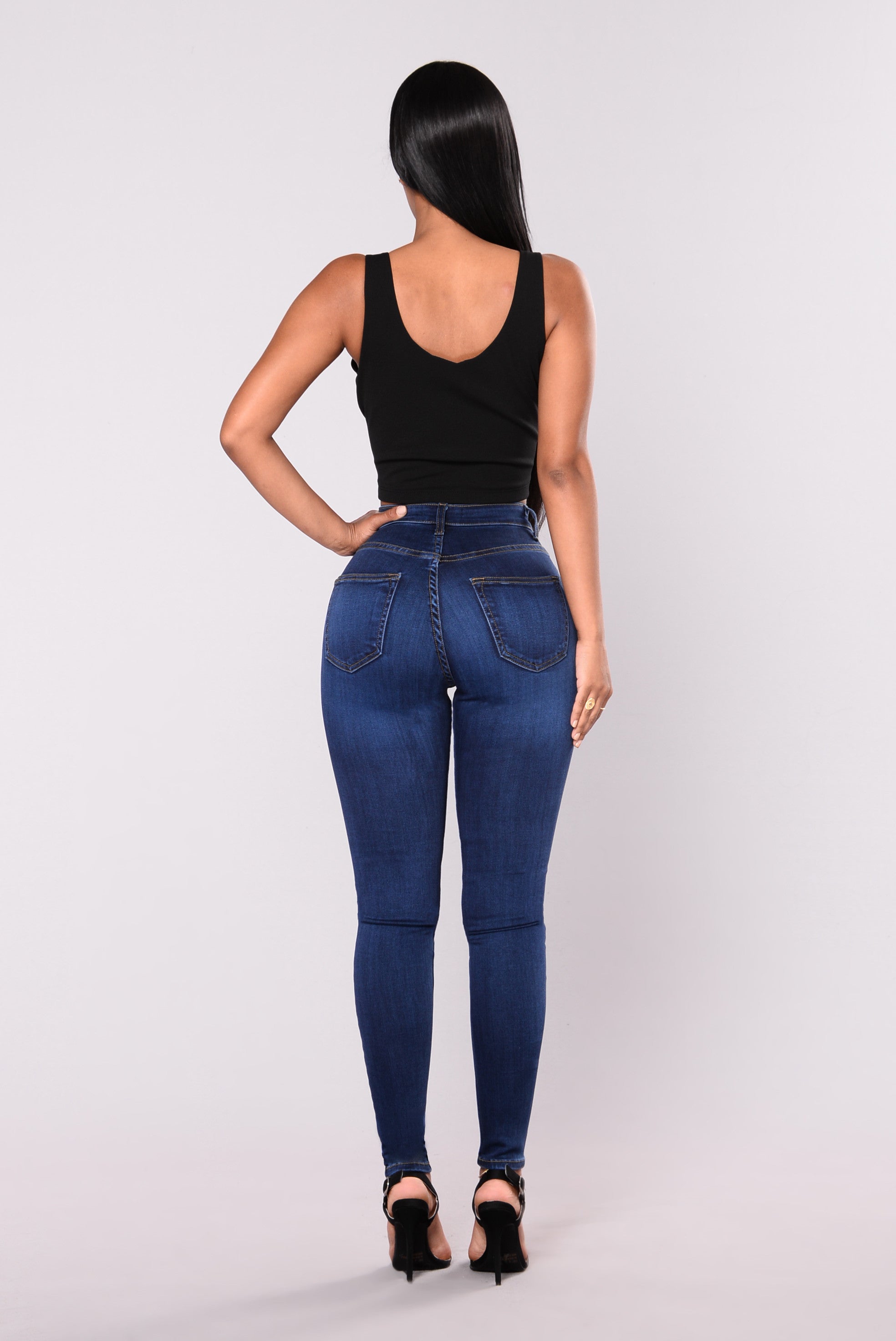 Precious Fit High Waisted Jean - Dark Ins Street