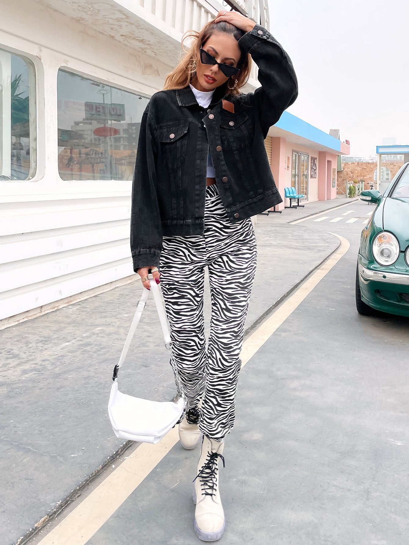 Flap Pockets Denim Jacket Sai Feel