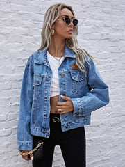 Flap Pockets Denim Jacket Sai Feel