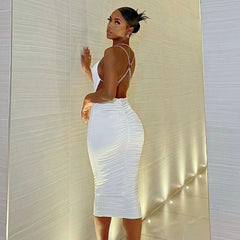 Rückenfreies, figurbetontes Kleid Camilla