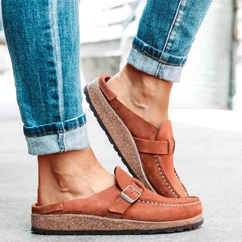 Retro Slipper zum Hineinschlüpfen