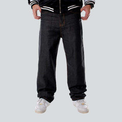 Hip-hop back embroidery men jeans