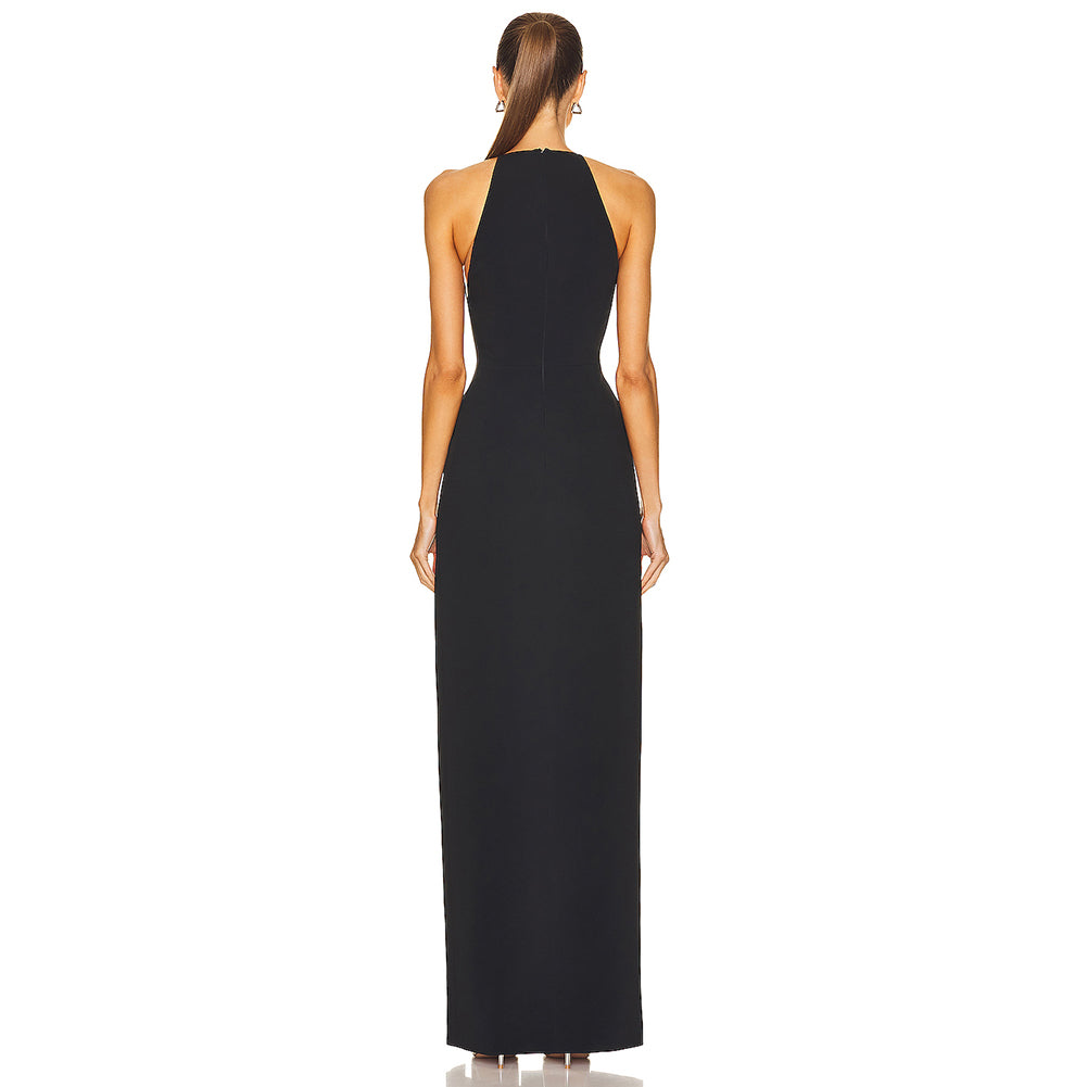 Strapless Sleeveless Maxi Diamente Embellished Bandage Dress
